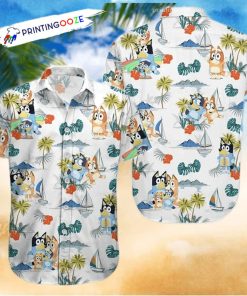 Beach Summer Bingo And Bluey Hawaiian Shirt