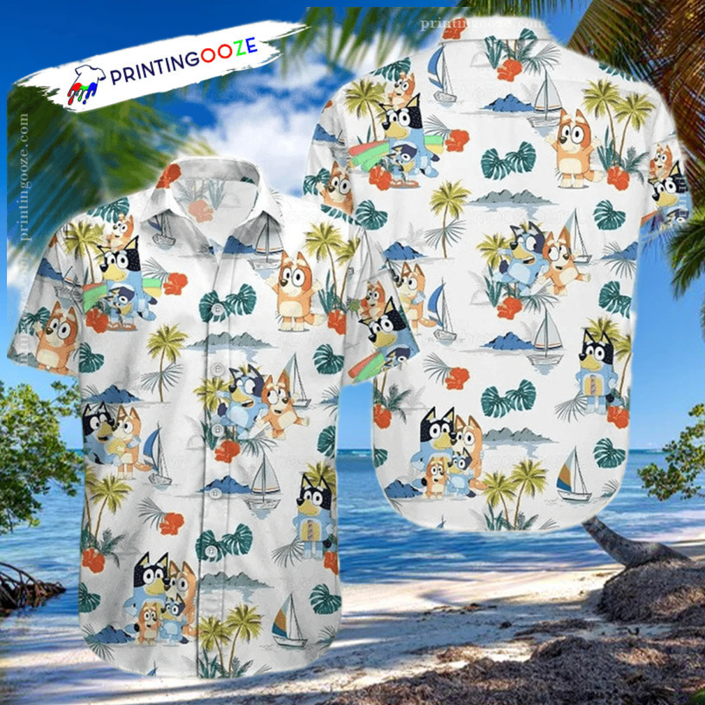Beach Summer Bingo And Bluey Hawaiian Shirt Beach Summer Bingo And Bluey Hawaiian Shirt