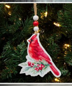 Beaded Cardinal Ornament