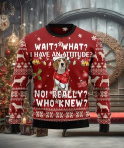 Beagle Attitude Ugly Christmas Sweater Gift Men Women