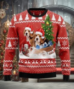 Beagle Dashing Ugly Christmas Sweater For Men & Women Adult, Christmas gift for Dog lover