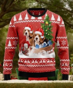 Beagle Dashing Ugly Christmas Sweater For Men & Women Adult, Christmas gift for Dog lover