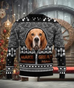 Beagle Make Great Again Ugly Christmas Sweater 3D Gift Christmas Funny