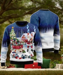 Beagle Santa Sled Ugly Christmas Sweater AOP All Over Printed Sweater