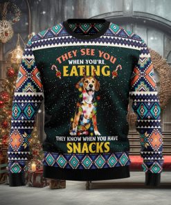 Beagle Snack Christmas Gift Ugly Christmas Sweater Xmas Holiday