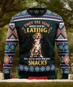 Beagle Snack Christmas Gift Ugly Christmas Sweater Xmas Holiday