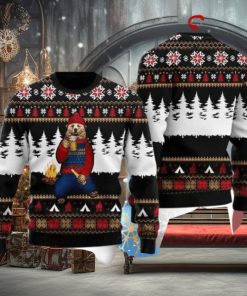 Bear Campfire Ugly Christmas Sweater Style Gift For Men And Women