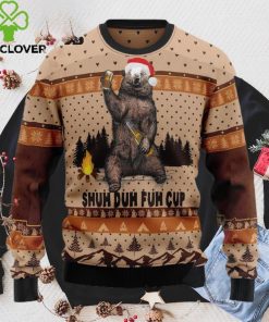 Bear Camping Christmas Ugly Christmas Sweater, Shuh Duh Fuh Cup Xmas Sweatshirt