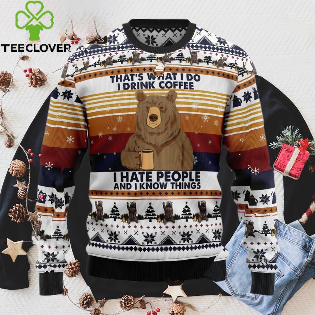 Bear Coffee Christmas Ugly Christmas Sweater Sweatshirt Bear Coffee Christmas Ugly Christmas Sweater Sweatshirt