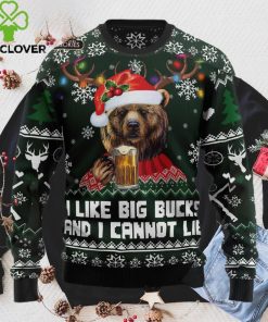 Bear Hunting and Beer Christmas Ugly Christmas Sweater, Xmas Sweatshirt