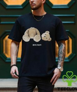 Bear print cotton T shirt