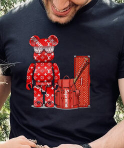 Bearbrick T shirt Bearbrick And Red Supreme Shirt