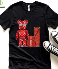 Bearbrick T shirt Bearbrick And Red Supreme Shirt 2 Bearbrick T shirt Bearbrick And Red Supreme Shirt