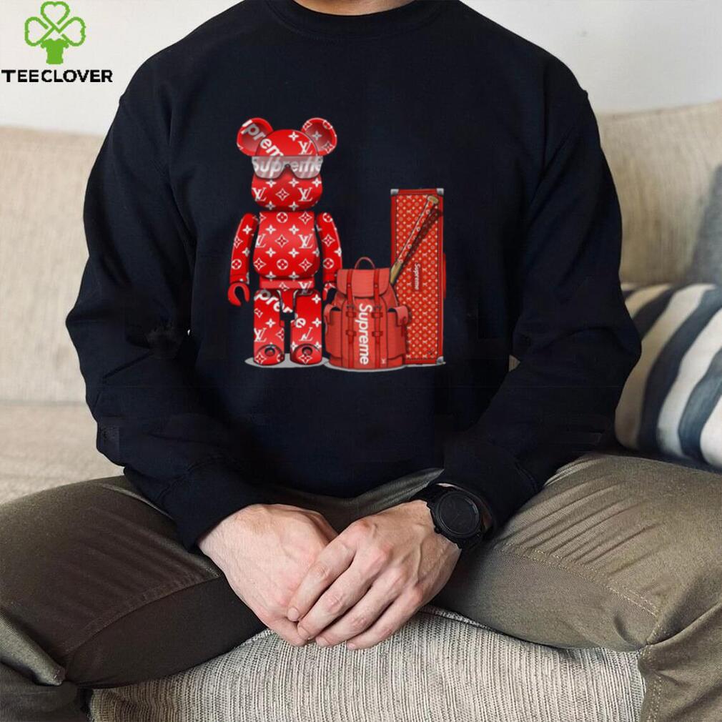 Bearbrick T shirt Bearbrick And Red Supreme Shirt Bearbrick T shirt Bearbrick And Red Supreme Shirt