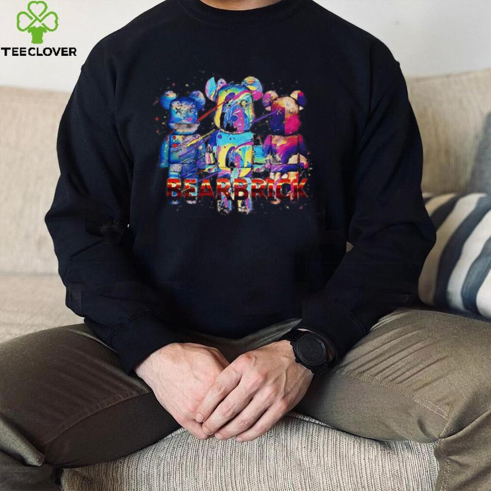 Bearbrick T shirt Skin Friendly Three Bearbrick Colorful Shirt Bearbrick T shirt Skin Friendly Three Bearbrick Colorful Shirt