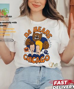 Bears NFL x Homage x Beavis and Butt Head Unisex Tri Blend T Shirt