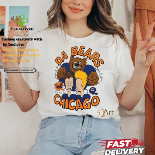 Bears NFL x Homage x Beavis and Butt Head Unisex Tri Blend T Shirt