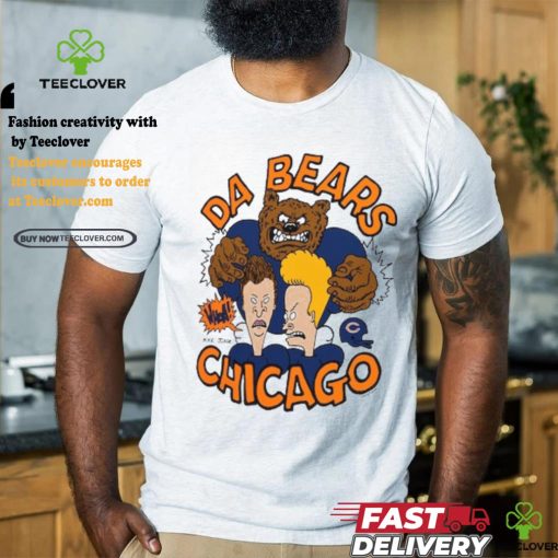 Bears NFL x Homage x Beavis and Butt Head Unisex Tri Blend T Shirt