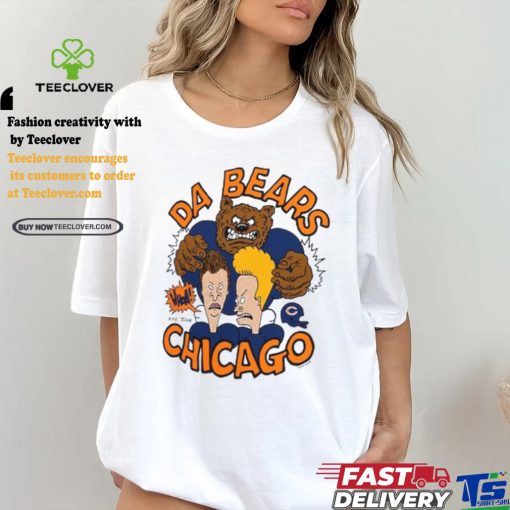 Bears NFL x Homage x Beavis and Butt Head Unisex Tri Blend T Shirt