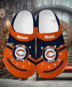 Bears Navy And Orange Crocs Shoes