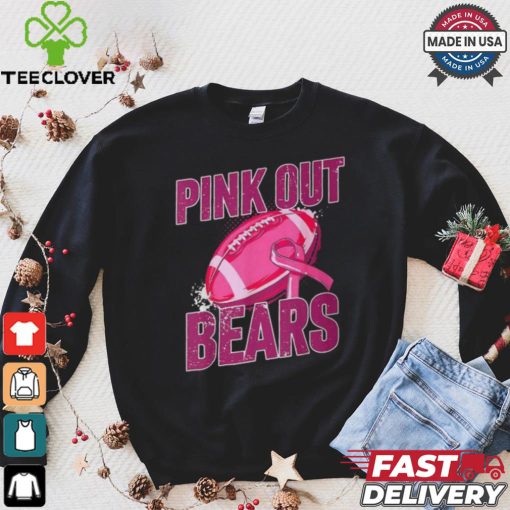 Bears Pink Out Football Tackle Breast Cancer T Shirt