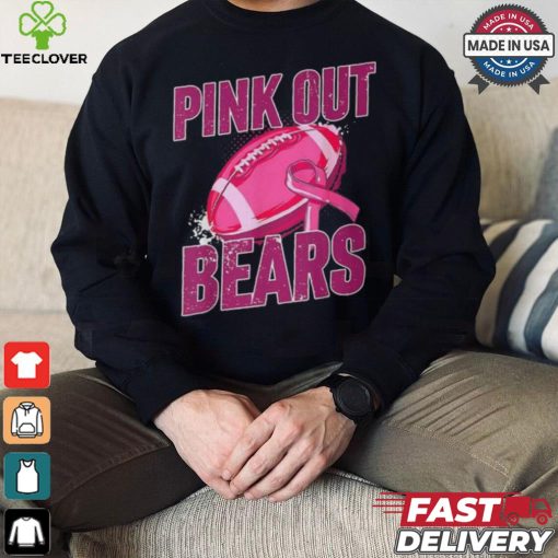 Bears Pink Out Football Tackle Breast Cancer T Shirt