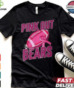 Bears Pink Out Football Tackle Breast Cancer T Shirt