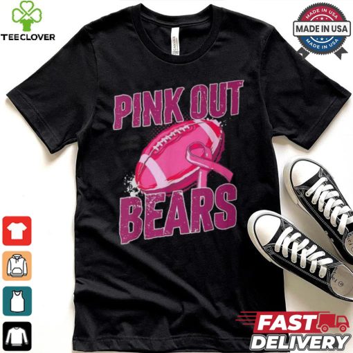 Bears Pink Out Football Tackle Breast Cancer T Shirt