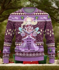 Beatrice Anime Custom Re Zero Xmas Women Mens Ugly Christmas Sweater