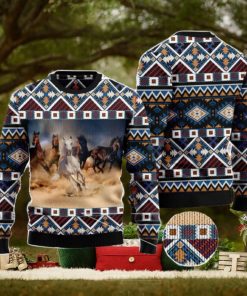 Beautiful Horses Ugly Christmas Sweater AOP All Over Printed Sweater