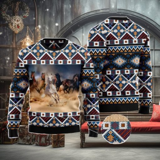 Beautiful Horses Ugly Christmas Sweater AOP All Over Printed Sweater