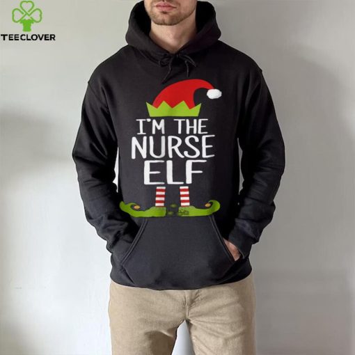 Beautiful I’m The Nurse Elf Christmas Family Elf Costume Shirt, Hoodie, Sweater, Longsleeve T Shirt