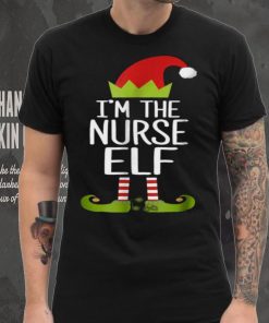 Beautiful I'm The Nurse Elf Christmas Family Elf Costume Shirt, Hoodie, Sweater, Longsleeve T Shirt