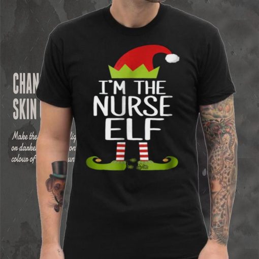 Beautiful I’m The Nurse Elf Christmas Family Elf Costume Shirt, Hoodie, Sweater, Longsleeve T Shirt