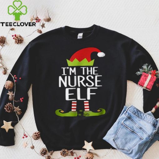 Beautiful I’m The Nurse Elf Christmas Family Elf Costume Shirt, Hoodie, Sweater, Longsleeve T Shirt