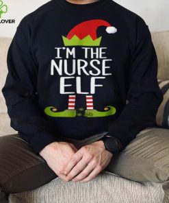 Beautiful I'm The Nurse Elf Christmas Family Elf Costume Shirt, Hoodie, Sweater, Longsleeve T Shirt