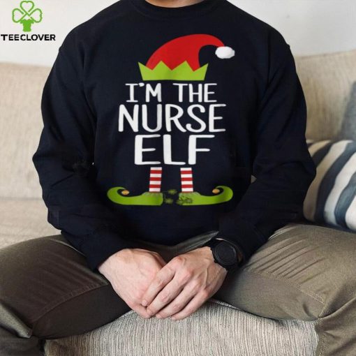 Beautiful I’m The Nurse Elf Christmas Family Elf Costume Shirt, Hoodie, Sweater, Longsleeve T Shirt