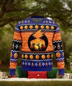 Beautiful Sunset Dragon Ball Z Ugly Christmas Sweaters