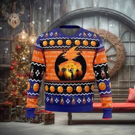 Beautiful Sunset Dragon Ball Z Ugly Christmas Sweaters