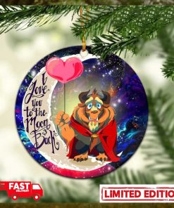 Beauty And The Beast Love You To The Moon Galaxy Perfect Gift For Holiday Ornament