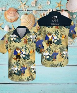 Beauty And The Beast Summer Vacation 3D Hawaii Shirt