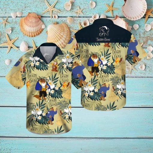 Beauty And The Beast Summer Vacation 3D Hawaii Shirt