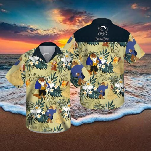 Beauty And The Beast Summer Vacation 3D Hawaii Shirt