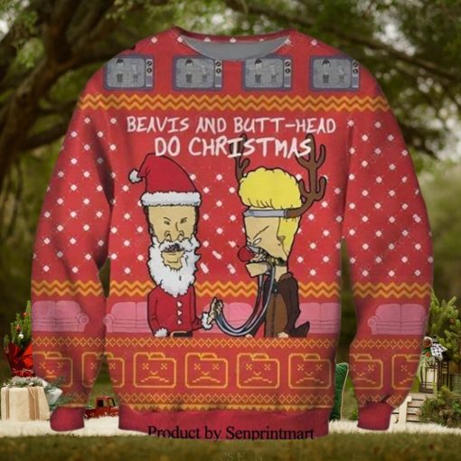 Beavis And Butt Head Poster Ugly Christmas Holiday Sweater