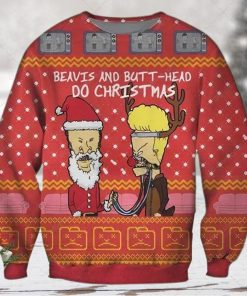 Beavis And Butt Head Poster Ugly Christmas Sweater 3D Shirt