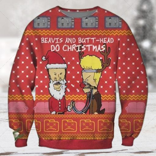 Beavis And Butt Head Poster Ugly Christmas Sweater 3D Shirt