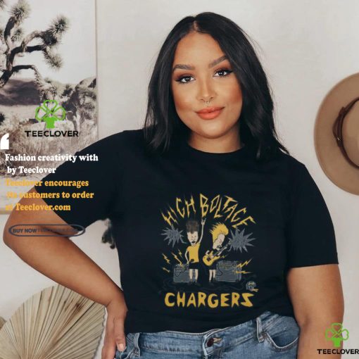 Beavis And Butt Head X Los Angeles Chargers High Boltage shirt