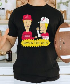 Beavis and Butt Head Alabama Crimson Tide Rules NCAA T Shirt