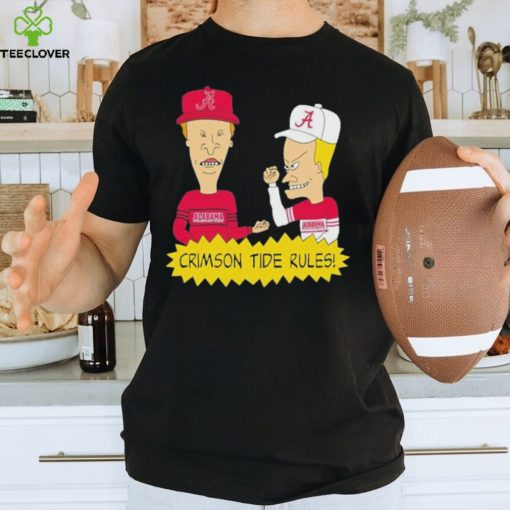 Beavis and Butt Head Alabama Crimson Tide Rules NCAA T Shirt