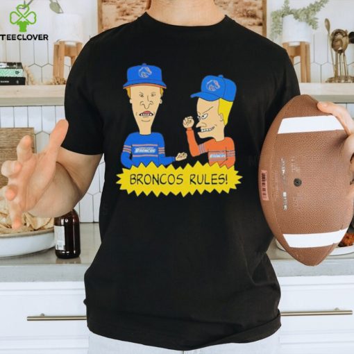 Beavis and Butt Head Boise State Broncos Rules NCAA T Shirt